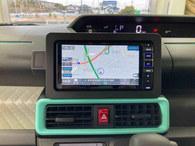 タントX衝突被害軽減ブレーキ 横滑り防止装置 オートハイビーム アイドリングストップ ステアリングスイッチ オートライト キーフリーシステム オートエアコン ナビ ドラレコ バックカメラ マット バイザー(岐阜県)の中古車