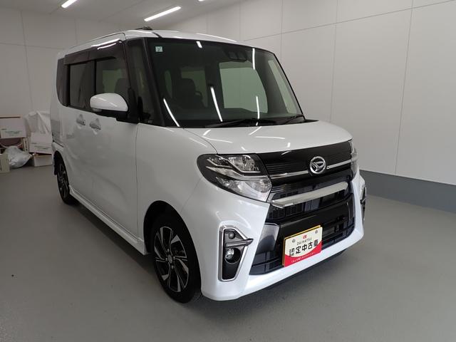 タントカスタムX衝突被害軽減ブレーキ 横滑り防止装置 オートハイビーム アイドリングストップ ステアリングスイッチ オートライト キーフリーシステム オートエアコン ナビ ドラレコ パノラマカメラ マット バイザー(岐阜県)の中古車