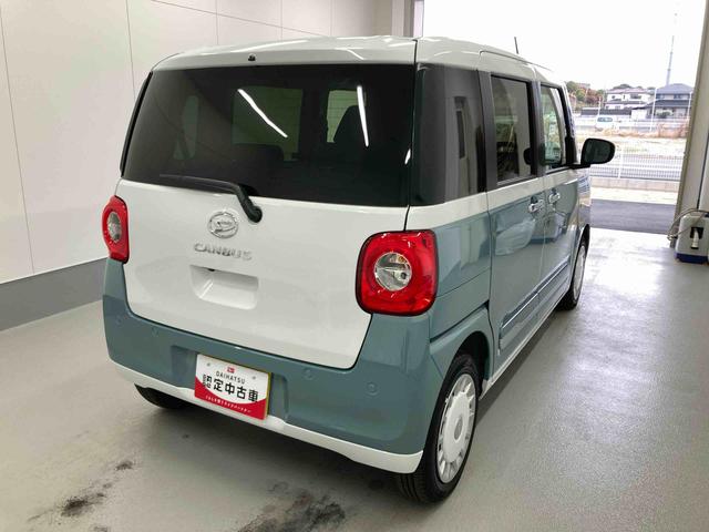 ムーヴキャンバスストライプスＧターボ衝突被害軽減ブレーキ　横滑り防止装置　オートハイビーム　アイドリングストップ　ステアリングスイッチ　オートライト　キーフリーシステム　オートエアコン　ナビ　ドラレコ　パノラマカメラ　ＥＴＣ　マット（岐阜県）の中古車