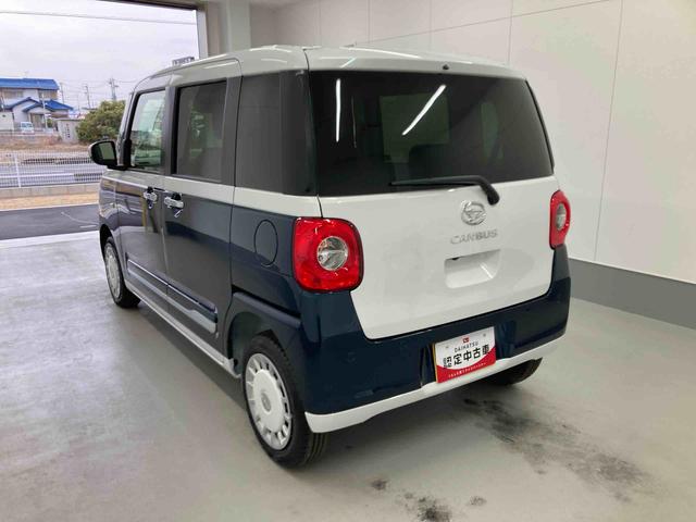 ムーヴキャンバスストライプスＧ衝突被害軽減ブレーキ　横滑り防止装置　４ＷＤ　オートハイビーム　アイドリングストップ　ステアリングスイッチ　オートライト　キーフリーシステム　オートエアコン　パノラマカメラ（岐阜県）の中古車