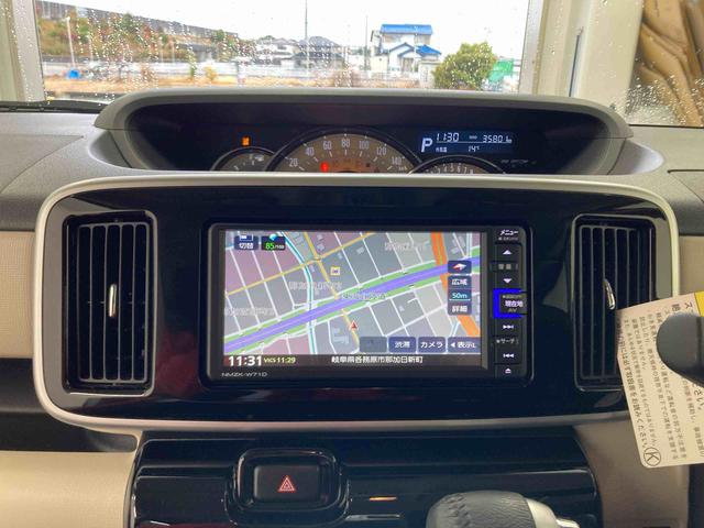 ムーヴキャンバスＧブラックアクセントＶＳ　ＳＡIII衝突被害軽減ブレーキ　横滑り防止装置　オートハイビーム　アイドリングストップ　ステアリングスイッチ　オートライト　キーフリーシステム　オートエアコン　ナビ　パノラマカメラ　ＥＴＣ　マット（岐阜県）の中古車