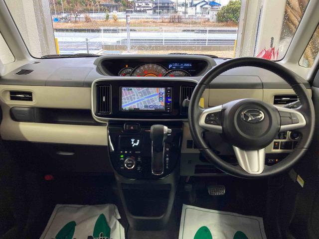 ムーヴキャンバスＧブラックアクセントＶＳ　ＳＡIII衝突被害軽減ブレーキ　横滑り防止装置　オートハイビーム　アイドリングストップ　ステアリングスイッチ　オートライト　キーフリーシステム　オートエアコン　ナビ　パノラマカメラ　ＥＴＣ　マット（岐阜県）の中古車