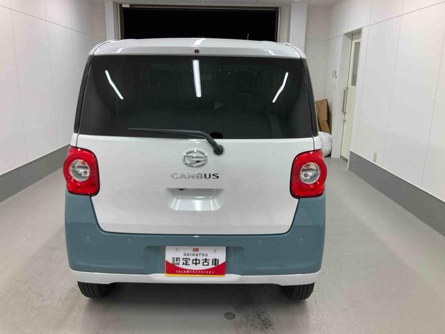 ムーヴキャンバスストライプスＧ衝突被害軽減ブレーキ　横滑り防止装置　オートハイビーム　アイドリングストップ　ステアリングスイッチ　オートライト　キーフリーシステム　オートエアコン　パノラマカメラ（岐阜県）の中古車