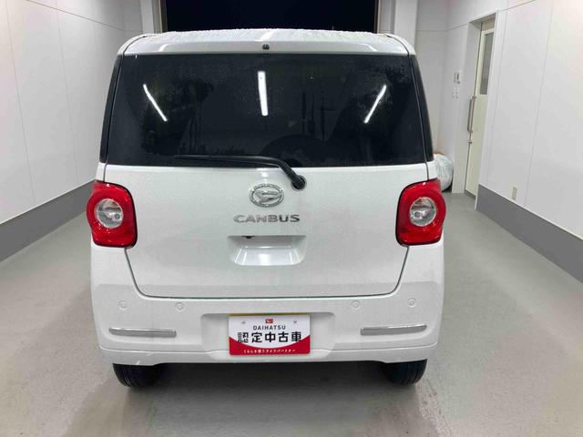 ムーヴキャンバスセオリーＧターボ衝突被害軽減ブレーキ　横滑り防止装置　４ＷＤ　オートハイビーム　アイドリングストップ　ステアリングスイッチ　オートライト　キーフリーシステム　オートエアコン　パノラマカメラ　マット　バイザー（岐阜県）の中古車