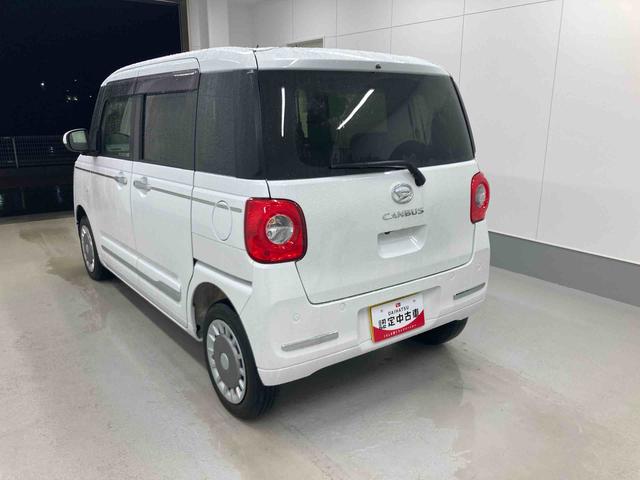 ムーヴキャンバスセオリーＧターボ衝突被害軽減ブレーキ　横滑り防止装置　４ＷＤ　オートハイビーム　アイドリングストップ　ステアリングスイッチ　オートライト　キーフリーシステム　オートエアコン　パノラマカメラ　マット　バイザー（岐阜県）の中古車