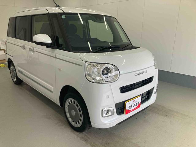 ムーヴキャンバスセオリーＧターボ衝突被害軽減ブレーキ　横滑り防止装置　４ＷＤ　オートハイビーム　アイドリングストップ　ステアリングスイッチ　オートライト　キーフリー　オートエアコン　ナビ　ドラレコ　パノラマカメラ　ＥＴＣ　マット（岐阜県）の中古車