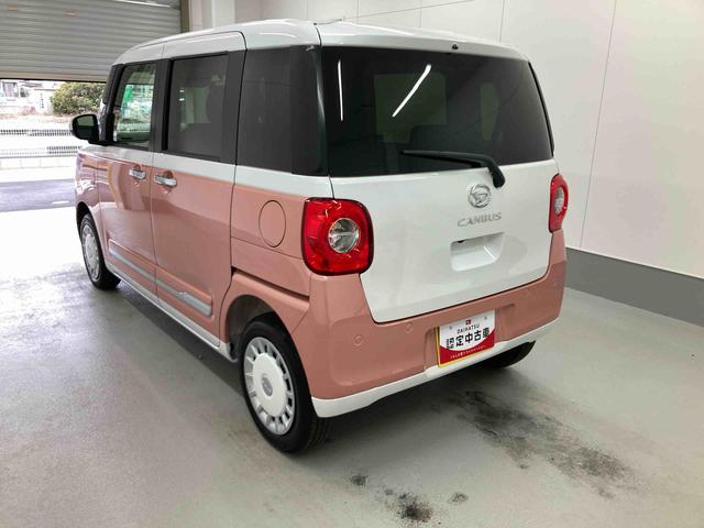 ムーヴキャンバスストライプスＧターボ衝突被害軽減ブレーキ　横滑り防止装置　４ＷＤ　オートハイビーム　アイドリングストップ　ステアリングスイッチ　オートライト　キーフリーシステム　オートエアコン　パノラマカメラ（岐阜県）の中古車