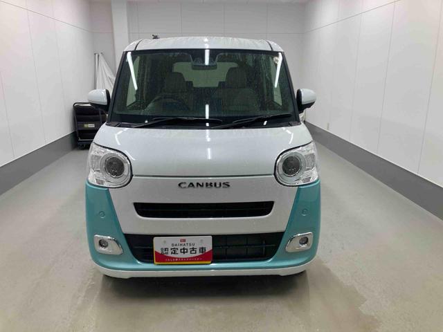 ムーヴキャンバスストライプスＧ衝突被害軽減ブレーキ　横滑り防止装置　オートハイビーム　アイドリングストップ　ステアリングスイッチ　オートライト　キーフリーシステム　オートエアコン　パノラマカメラ（岐阜県）の中古車