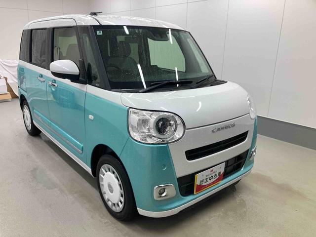 ムーヴキャンバスストライプスＧ衝突被害軽減ブレーキ　横滑り防止装置　オートハイビーム　アイドリングストップ　ステアリングスイッチ　オートライト　キーフリーシステム　オートエアコン　パノラマカメラ（岐阜県）の中古車