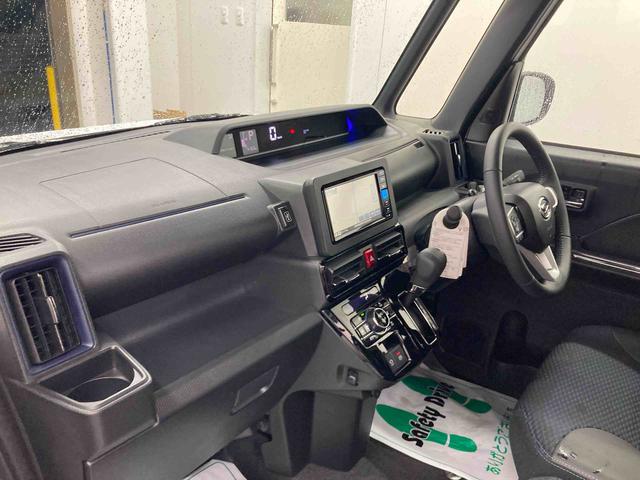 タントカスタムＲＳ衝突被害軽減ブレーキ　横滑り防止装置　オートハイビーム　アイドリングストップ　ステアリングスイッチ　オートライト　キーフリーシステム　オートエアコン　ナビ　ドラレコ　パノラマカメラ　ＥＴＣ　マット（岐阜県）の中古車