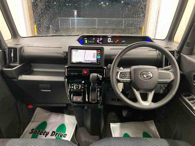 タントカスタムＲＳ衝突被害軽減ブレーキ　横滑り防止装置　オートハイビーム　アイドリングストップ　ステアリングスイッチ　オートライト　キーフリーシステム　オートエアコン　ナビ　ドラレコ　パノラマカメラ　ＥＴＣ　マット（岐阜県）の中古車