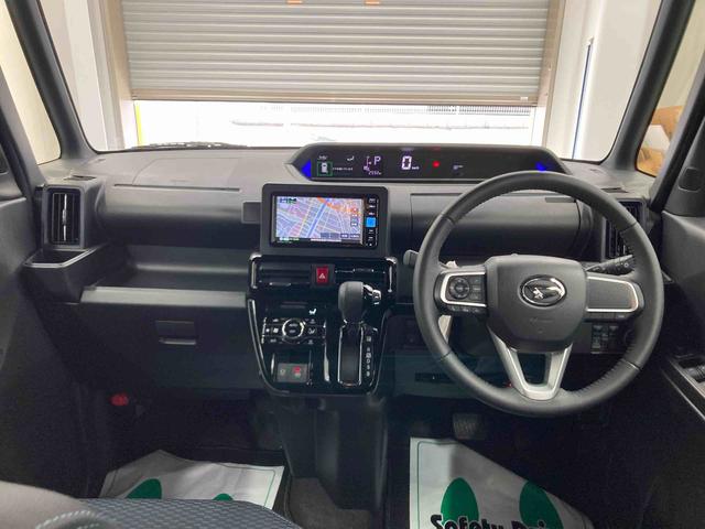 タントカスタムＲＳ衝突被害軽減ブレーキ　横滑り防止装置　オートハイビーム　アイドリングストップ　ステアリングスイッチ　オートライト　キーフリーシステム　オートエアコン　ナビ　ドラレコ　パノラマカメラ　ＥＴＣ　マット（岐阜県）の中古車