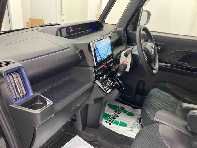 タントカスタムX衝突被害軽減ブレーキ 横滑り防止装置 オートハイビーム アイドリングストップ ステアリングスイッチ オートライト キーフリーシステム オートエアコン ナビ パノラマカメラ マット バイザー(岐阜県)の中古車