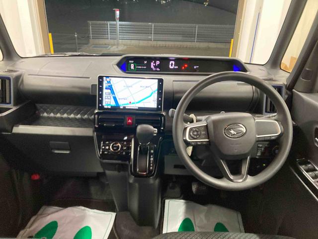 タントカスタムX衝突被害軽減ブレーキ 横滑り防止装置 オートハイビーム アイドリングストップ ステアリングスイッチ オートライト キーフリーシステム オートエアコン ナビ パノラマカメラ マット バイザー(岐阜県)の中古車