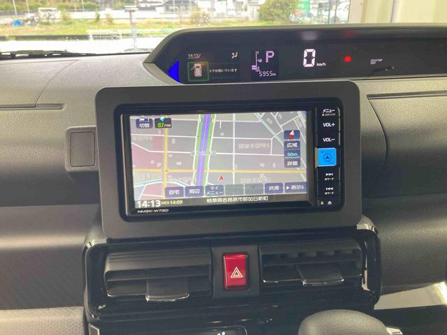 タントカスタムＸ衝突被害軽減ブレーキ　横滑り防止装置　オートハイビーム　アイドリングストップ　ステアリングスイッチ　オートライト　キーフリーシステム　オートエアコン　ナビ　ドラレコ　パノラマカメラ　ＥＴＣ　マット（岐阜県）の中古車