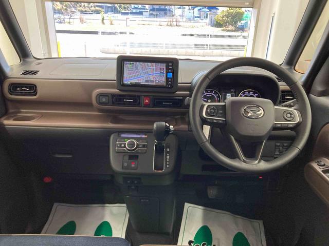 ムーヴキャンバスセオリーＧターボ衝突被害軽減ブレーキ　横滑り防止装置　オートハイビーム　アイドリングストップ　ステアリングスイッチ　オートライト　キーフリーシステム　オートエアコン　ナビ　ドラレコ　パノラマカメラ　ＥＴＣ　マット（岐阜県）の中古車