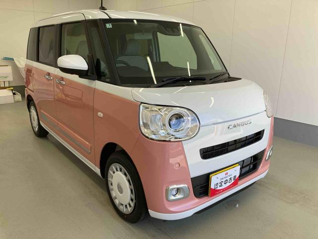 ムーヴキャンバスストライプスＧ衝突被害軽減ブレーキ　横滑り防止装置　オートハイビーム　アイドリングストップ　ステアリングスイッチ　オートライト　キーフリーシステム　オートエアコン　パノラマカメラ（岐阜県）の中古車