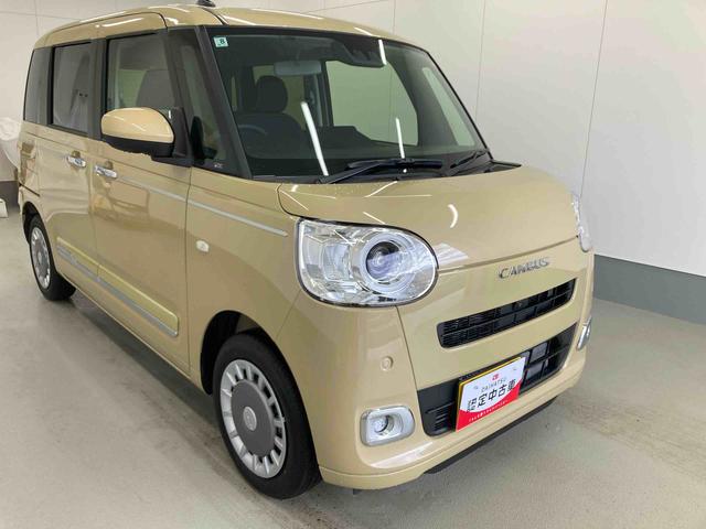 ムーヴキャンバスセオリーGターボ衝突被害軽減ブレーキ 横滑り防止装置 オートハイビーム アイドリングストップ ステアリングスイッチ オートライト キーフリーシステム オートエアコン パノラマカメラ(岐阜県)の中古車