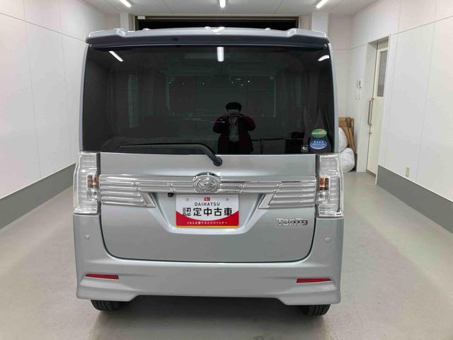 タントカスタムＸ　ＳＡIII衝突被害軽減ブレーキ　横滑り防止装置　オートハイビーム　アイドリングストップ　オートライト　キーフリーシステム　オートエアコン　社外ナビ　バックカメラ　ＥＴＣ　マット　バイザー（岐阜県）の中古車