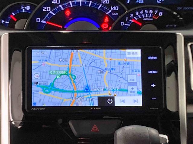 タントカスタムＸ　ＳＡIII衝突被害軽減ブレーキ　横滑り防止装置　オートハイビーム　アイドリングストップ　オートライト　キーフリーシステム　オートエアコン　社外ナビ　バックカメラ　ＥＴＣ　マット　バイザー（岐阜県）の中古車