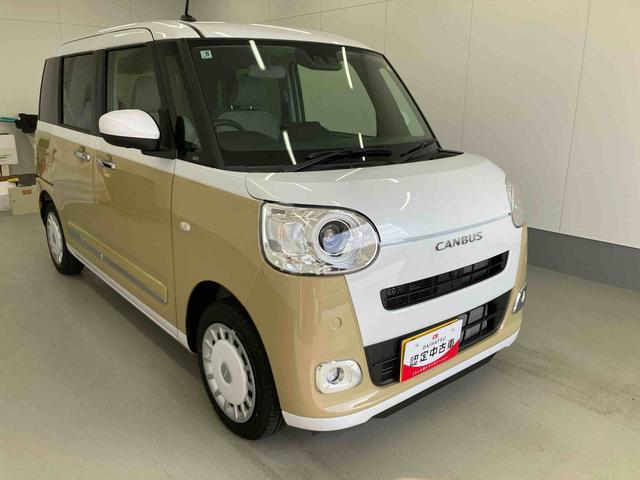 ムーヴキャンバスストライプスＧ衝突被害軽減ブレーキ　横滑り防止装置　オートハイビーム　アイドリングストップ　ステアリングスイッチ　オートライト　キーフリーシステム　オートエアコン　パノラマカメラ（岐阜県）の中古車