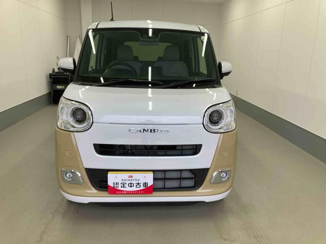 ムーヴキャンバスストライプスＧターボ衝突被害軽減ブレーキ　横滑り防止装置　オートハイビーム　アイドリングストップ　ステアリングスイッチ　オートライト　キーフリーシステム　オートエアコン　パノラマカメラ（岐阜県）の中古車