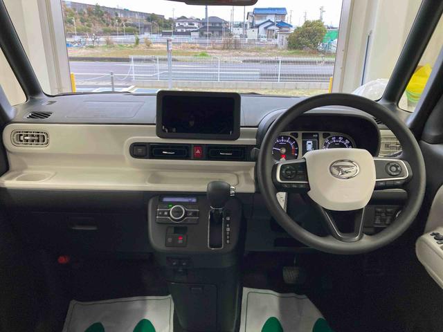 ムーヴキャンバスストライプスＧターボ衝突被害軽減ブレーキ　横滑り防止装置　オートハイビーム　アイドリングストップ　ステアリングスイッチ　オートライト　キーフリーシステム　オートエアコン　パノラマカメラ（岐阜県）の中古車