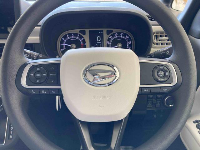 ムーヴキャンバスストライプスGターボ衝突被害軽減ブレーキ 横滑り防止装置 オートハイビーム アイドリングストップ ステアリングスイッチ オートライト キーフリーシステム オートエアコン パノラマカメラ(岐阜県)の中古車