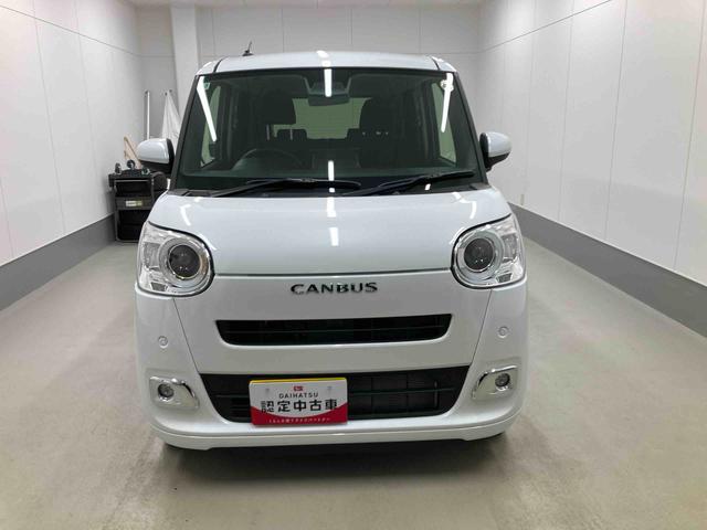 ムーヴキャンバスセオリーGターボ衝突被害軽減ブレーキ 横滑り防止装置 オートハイビーム アイドリングストップ ステアリングスイッチ オートライト キーフリーシステム オートエアコン ディスプレイオーディオ バックカメラ(岐阜県)の中古車