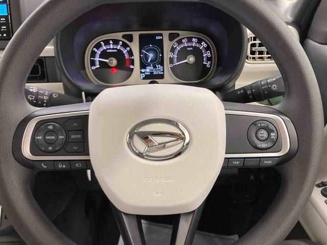 ムーヴキャンバスストライプスＧターボ衝突被害軽減ブレーキ　横滑り防止装置　オートハイビーム　アイドリングストップ　ステアリングスイッチ　オートライト　キーフリーシステム　オートエアコン　ナビ　ドラレコ　パノラマカメラ　ＥＴＣ　マット（岐阜県）の中古車