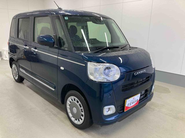 ムーヴキャンバスセオリーＧ衝突被害軽減ブレーキ　横滑り防止装置　４ＷＤ　オートハイビーム　アイドリングストップ　ステアリングスイッチ　オートライト　キーフリー　オートエアコン　ナビ　ドラレコ　パノラマカメラ　ＥＴＣ　マット（岐阜県）の中古車