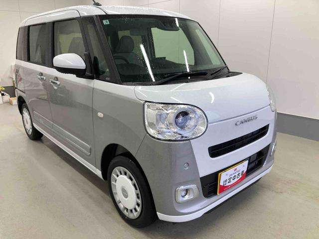 ムーヴキャンバスストライプスＧ衝突被害軽減ブレーキ　横滑り防止装置　４ＷＤ　オートハイビーム　アイドリングストップ　ステアリングスイッチ　オートライト　キーフリーシステム　オートエアコン　ディスプレイオーディオ　バックカメラ（岐阜県）の中古車