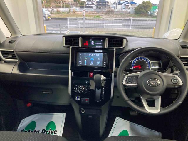 トールカスタムＧ衝突被害軽減ブレーキ　横滑り防止装置　オートハイビーム　アイドリングストップ　ステアリングスイッチ　　キーフリー　オートエアコン　モニター付オーディオ　バックカメラ　ドラレコ　ＥＴＣ　マット　バイザー（岐阜県）の中古車