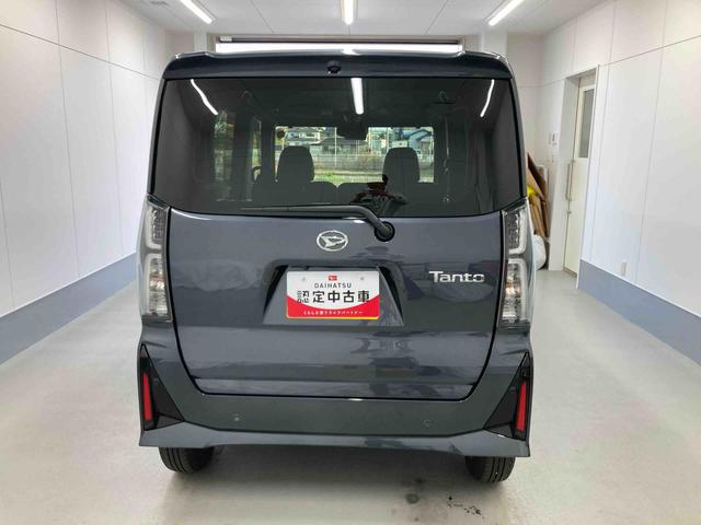 タントカスタムＸ衝突被害軽減ブレーキ　横滑り防止装置　オートハイビーム　アイドリングストップ　ステアリングスイッチ　オートライト　キーフリーシステム　オートエアコン　パノラマカメラ　マット　バイザー（岐阜県）の中古車