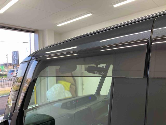 タントカスタムＸ衝突被害軽減ブレーキ　横滑り防止装置　オートハイビーム　アイドリングストップ　ステアリングスイッチ　オートライト　キーフリーシステム　オートエアコン　パノラマカメラ　マット　バイザー（岐阜県）の中古車