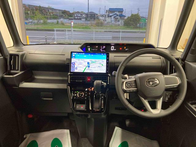 タントカスタムＲＳ衝突被害軽減ブレーキ　横滑り防止装置　オートハイビーム　アイドリングストップ　ステアリングスイッチ　オートライト　キーフリーシステム　オートエアコン　ナビ　ドラレコ　パノラマカメラ　ＥＴＣ　バイザー（岐阜県）の中古車