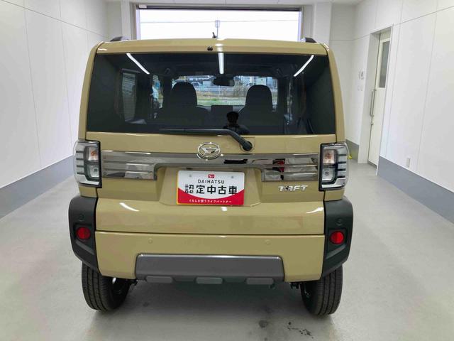 タフトＧ　クロムベンチャー衝突被害軽減ブレーキ　横滑り防止装置　オートハイビーム　アイドリングストップ　ステアリングスイッチ　オートライト　キーフリーシステム　オートエアコン　バックカメラ　マット　バイザー（岐阜県）の中古車