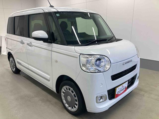 ムーヴキャンバスセオリーＧ衝突被害軽減ブレーキ　横滑り防止装置　オートマチックハイビーム　アイドリングストップ　ステアリングスイッチ　オートライト　キーフリーシステム　オートエアコン　ベンチシート　シートヒーター　ＬＥＤヘッド（岐阜県）の中古車