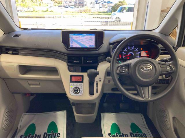 ムーヴＸ　ＳＡII衝突被害軽減ブレーキ　横滑り防止装置　アイドリングストップ　ステアリングスイッチ　オートライト　キーフリー　オートエアコン　社外ナビ　バックカメラ　社外ドラレコ　ＥＴＣ　マット　バイザー（岐阜県）の中古車