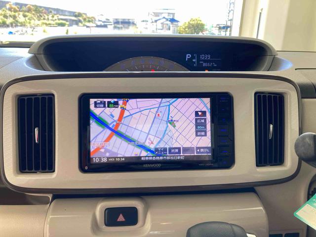 ムーヴキャンバスＸリミテッドメイクアップ　ＳＡII衝突被害軽減ブレーキ　横滑り防止装置　アイドリングストップ　ステアリングスイッチ　オートライト　キーフリーシステム　オートエアコン　社外ナビ　バックカメラ　ＥＴＣ　マット　バイザー（岐阜県）の中古車