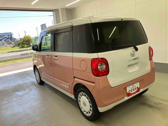 ムーヴキャンバスストライプスＧ衝突被害軽減ブレーキ　横滑り防止装置　オートマチックハイビーム　アイドリングストップ　ステアリングスイッチ　オートライト　キーフリーシステム　オートエアコン　ベンチシート　両側電動スライドドア　ＬＥＤ（岐阜県）の中古車