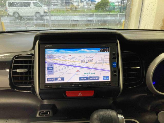 N−BOXカスタムG SSパッケージ衝突被害軽減ブレーキ 横滑り防止装置 ステアリングスイッチ オートライト キーフリーシステム オートエアコン ナビ バックカメラ ETC マット バイザー(岐阜県)の中古車