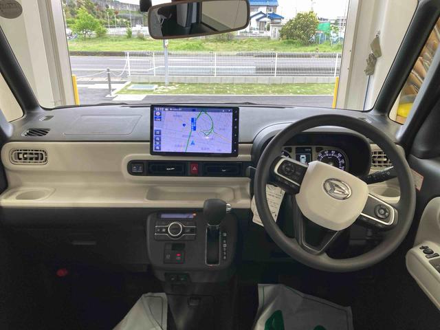 ムーヴキャンバスストライプスＧターボ衝突被害軽減ブレーキ　横滑り防止装置　オートマチックハイビーム　アイドリングストップ　ステアリングスイッチ　オートライト　キーフリーシステム　オートエアコン　両側電動スライドドア　ホイールキャップ（岐阜県）の中古車