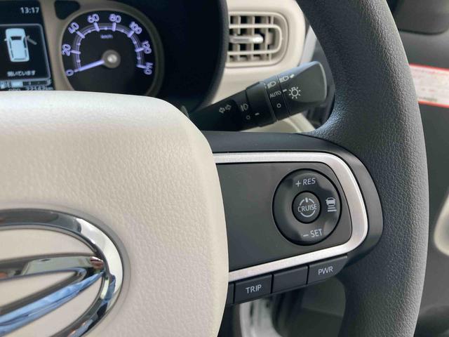 ムーヴキャンバスストライプスＧターボ衝突被害軽減ブレーキ　横滑り防止装置　オートマチックハイビーム　アイドリングストップ　ステアリングスイッチ　オートライト　キーフリーシステム　オートエアコン　両側電動スライドドア　ホイールキャップ（岐阜県）の中古車