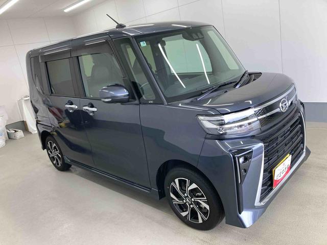 タントカスタムＸ衝突被害軽減ブレーキ　横滑り防止装置　オートマチックハイビーム　アイドリングストップ　ステアリングスイッチ　オートライト　キーフリーシステム　オートエアコン　両側電動スライドドア　バックカメラ　ＬＥＤ（岐阜県）の中古車