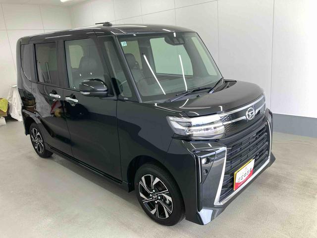 タントカスタムＸリミテッド衝突被害軽減ブレーキ　横滑り防止装置　オートマチックハイビーム　アイドリングストップ　ステアリングスイッチ　オートライト　キーフリーシステム　オートエアコン　ナビ　パノラマカメラ　純正アルミホイール（岐阜県）の中古車
