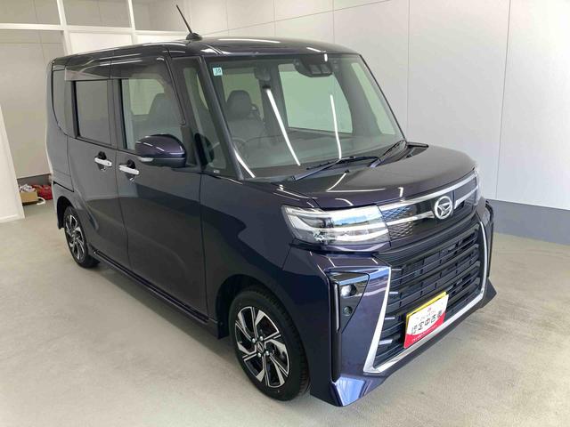タントカスタムX衝突被害軽減ブレーキ 横滑り防止装置 オートマチックハイビーム アイドリングストップ ステアリングスイッチ オートライト キーフリーシステム オートエアコン 両側電動スライドドア 純正アルミホイール(岐阜県)の中古車