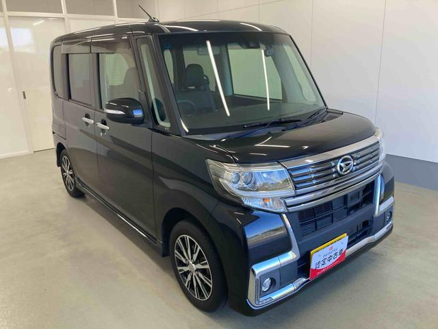 タントカスタムＸ　トップエディションＳＡII衝突被害軽減ブレーキ　横滑り防止装置　アイドリングストップ　ステアリングスイッチ　オートライト　キーフリーシステム　オートエアコン　ナビ　バックカメラ　純正アルミホイール　バイザー　ベンチシート（岐阜県）の中古車