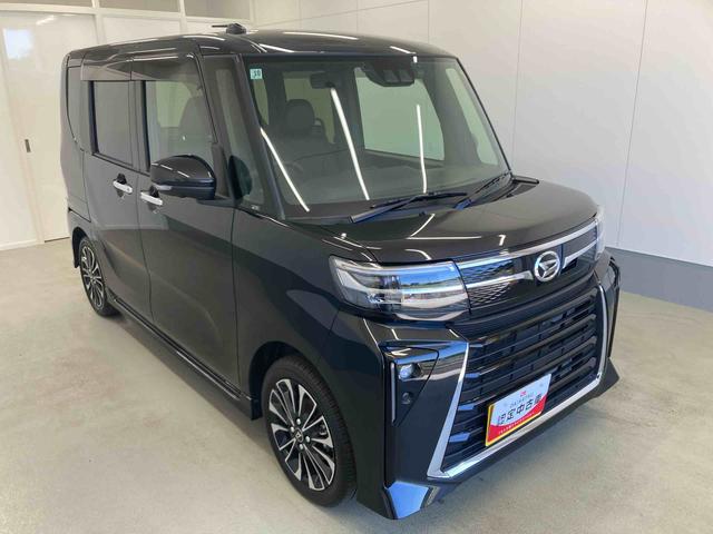 タントカスタムＲＳ衝突被害軽減ブレーキ　横滑り防止装置　オートマチックハイビーム　アイドリングストップ　ステアリングスイッチ　オートライト　キーフリーシステム　オートエアコン　両側電動スライドドア　ナビ　パノラマカメラ（岐阜県）の中古車