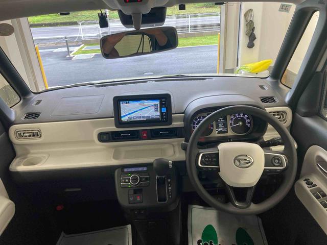 ムーヴキャンバスストライプスＧターボ衝突被害軽減ブレーキ　横滑り防止装置　オートマチックハイビーム　アイドリングストップ　ステアリングスイッチ　オートライト　キーフリーシステム　オートエアコン　両側電動スライドドア　純正ホイールキャップ（岐阜県）の中古車